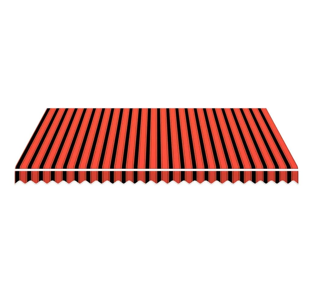 furnicato Markisentuch Orange-Braun Gestreift UV-beständig - Bild 3