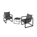 HTI-Living Gartenlounge-Set Cirella 3-tlg. Schwarz Bild 1