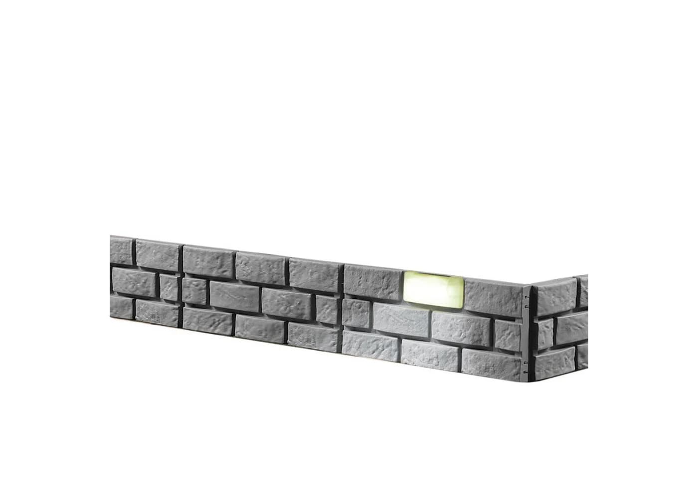 HTI-Living Beetumrandung Nessa Solar Grau Kunststoff Set - Bild 3