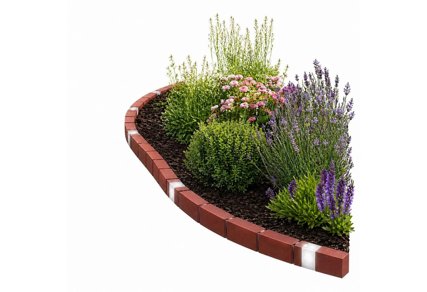 HTI-Living Beetumrandung Nessa Solar Set 10 Module Terracotta - Bild 2