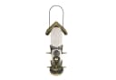HTI-Living Vogelfutterspender Nessa Röhre Metallic Gold Futtersäule Kunststoff Bild 2