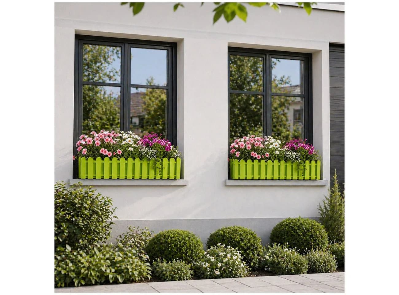 HTI-Living Blumenkasten Nessa 75 cm Grün mit Wasserspeicher