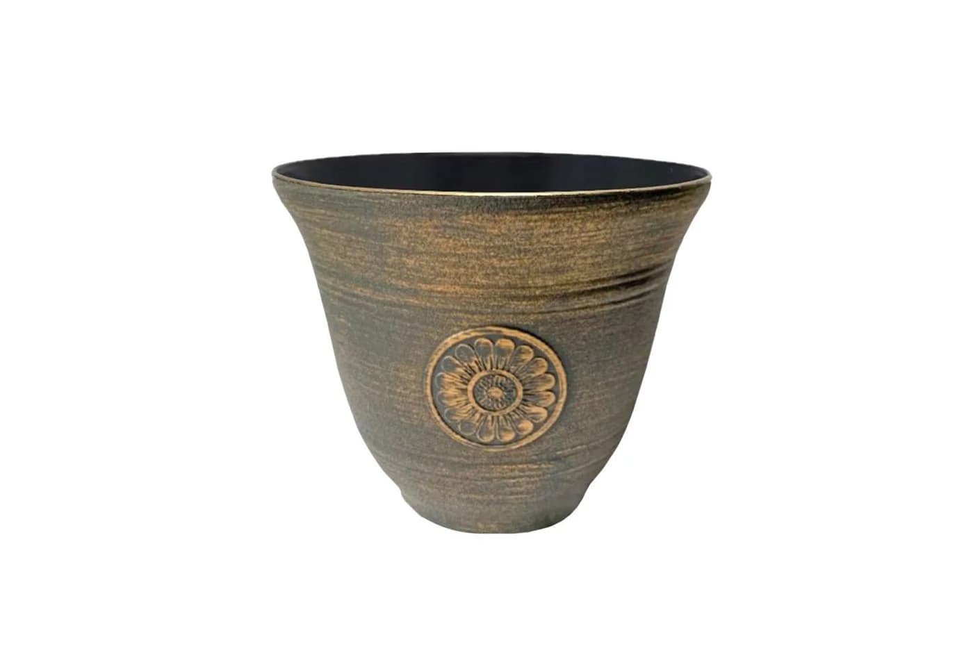 HTI-Living Blumentopf Nessa Sonne 3er-Set Gelb Kunststoff