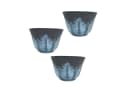 HTI-Living Blumentopf Nessa 3er-Set Blau/Grau Kunststoff Bild 2