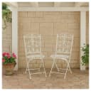 HTI-Living Gartenstuhl Romantic Garden Metall Klappstuhl 2er Set Bild 1