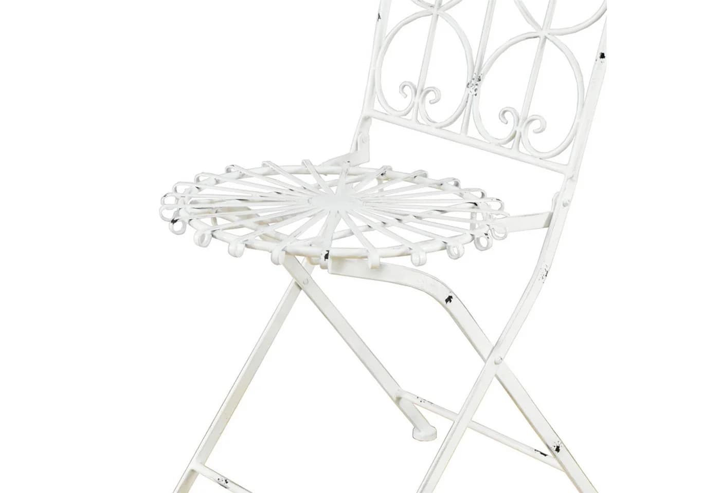 HTI-Living Gartenstuhl Romantic Garden Metall Klappstuhl 2er Set - Bild 2