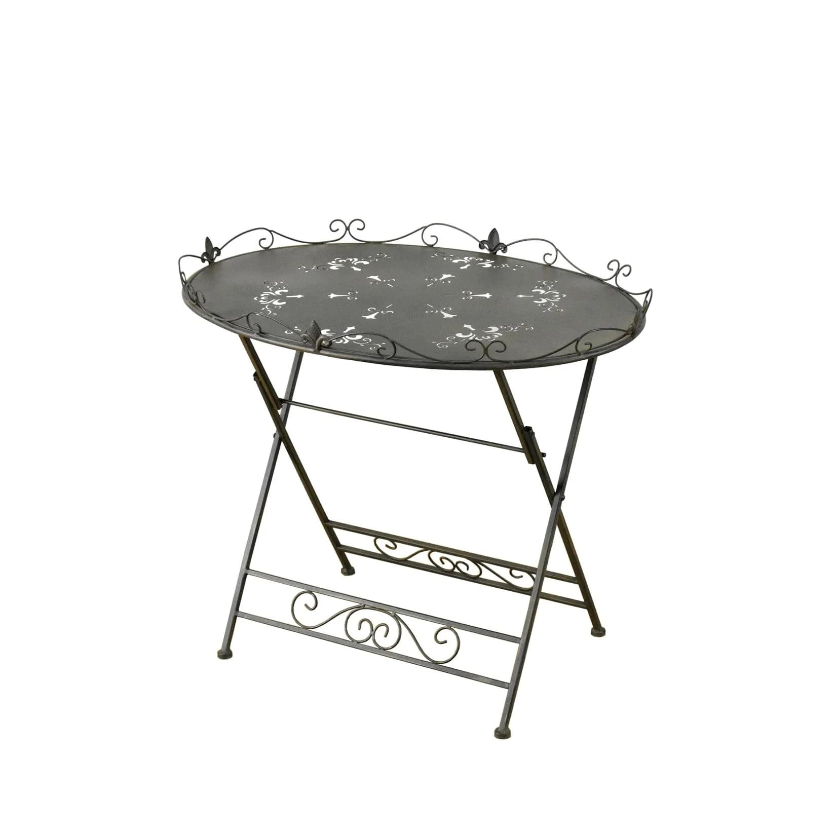 HTI-Living Beistelltisch Rostoptik Lily Metall Garten