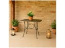 HTI-Living Gartentisch Metall Rostoptik Bild 5