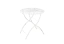 HTI-Living Romantischer Metalltisch Rund Weiß 70cm Bild 2