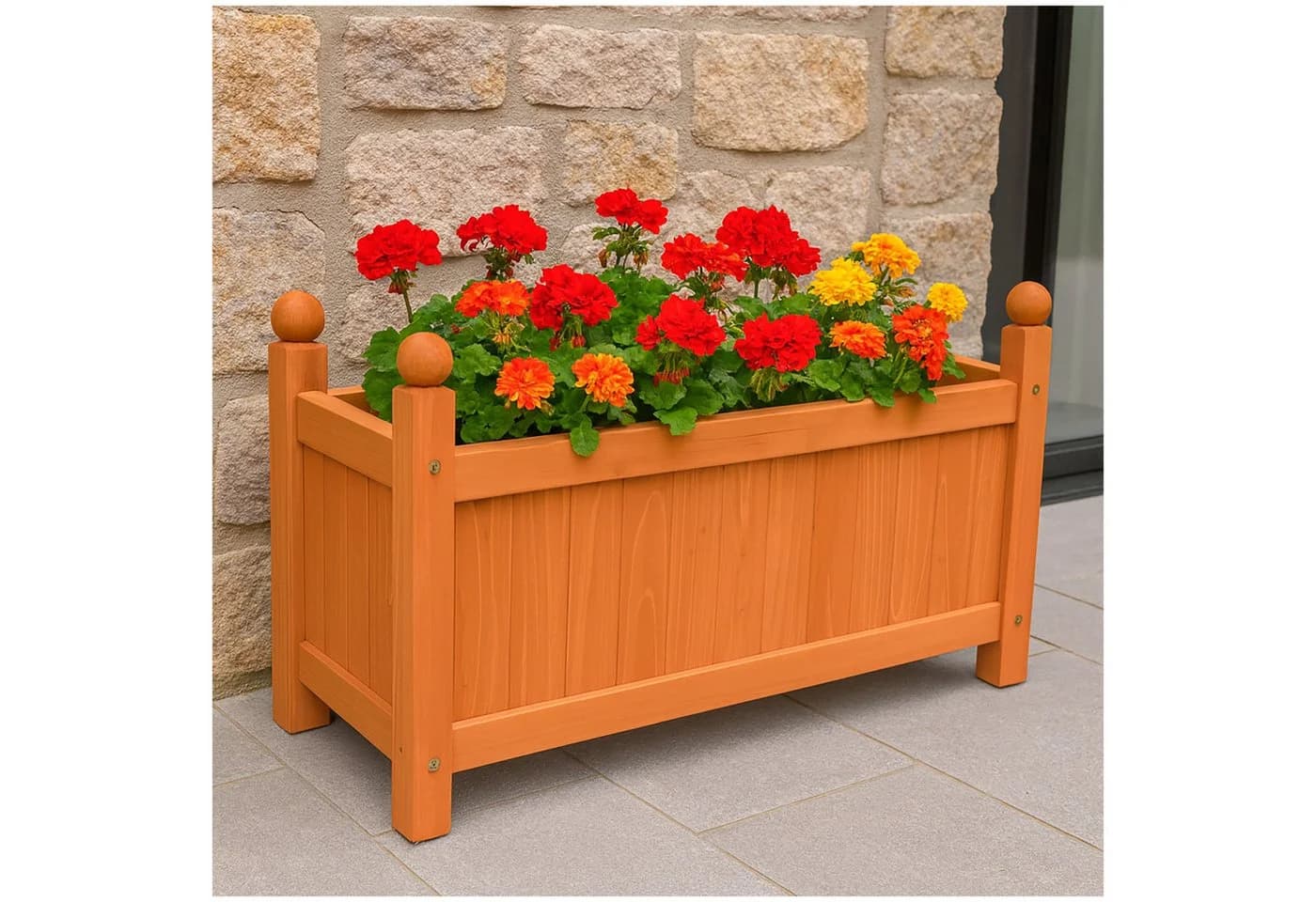 HTI-Living Blumenkasten Holz Braun - Bild 2