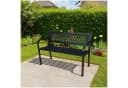 HTI-Living Gartenbank Venera Metall Schwarz 2-Sitzer Bild 2