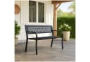 HTI-Living Gartenbank Venera Metall Schwarz 2-Sitzer Bild 3