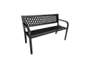 HTI-Living Gartenbank Venera Metall Schwarz 2-Sitzer Bild 4
