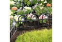 HTI-Living Beetbegrenzung mit Solarlichterkette Schwarz Bild 1