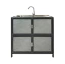 HTI-Living Outdoor-Küchenmodul Outdoorspüle L Gerti Grau Bild 2