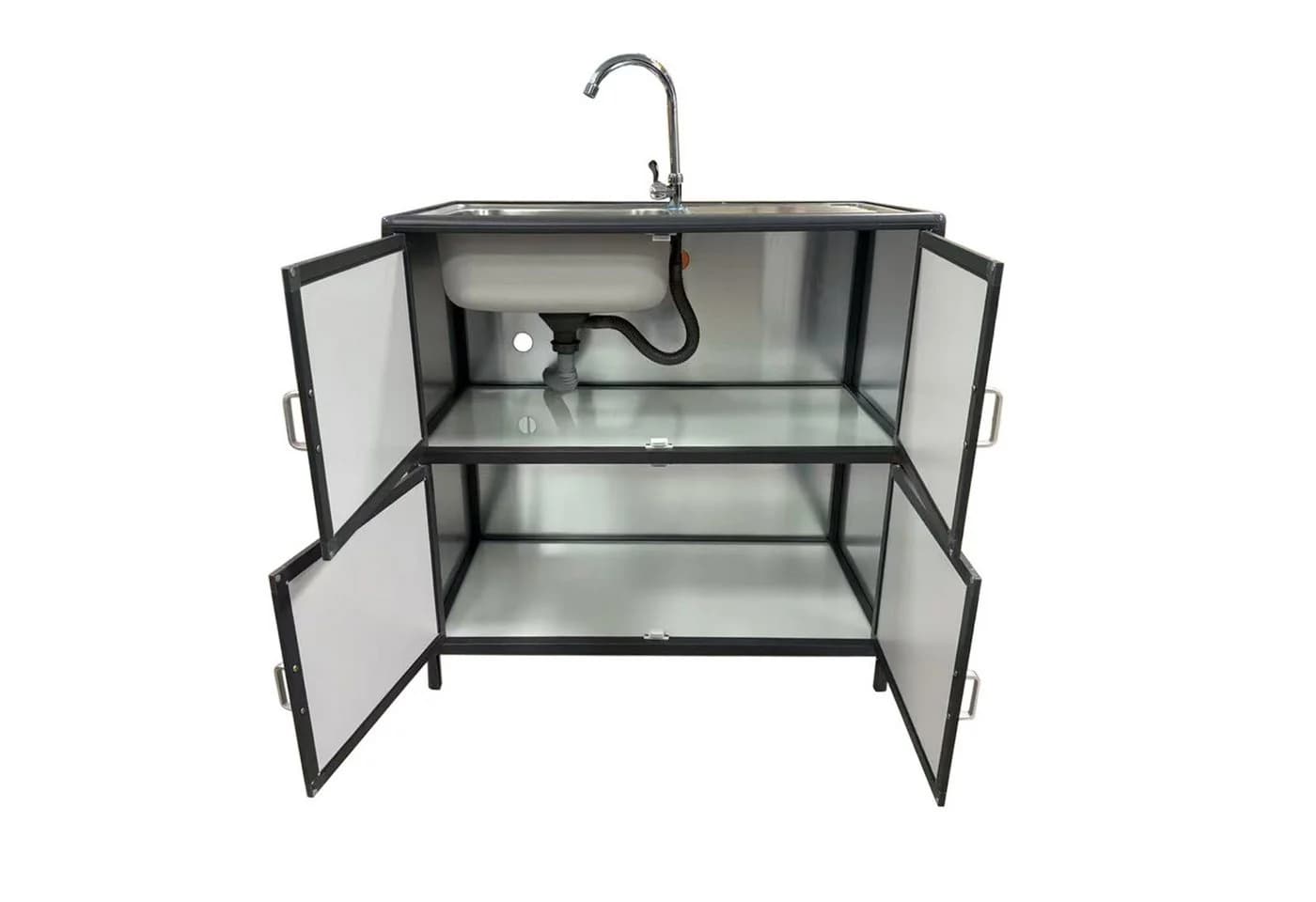 HTI-Living Outdoor-Küchenmodul Outdoorspüle L Gerti Grau - Bild 3