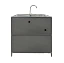 HTI-Living Outdoor-Küchenmodul Outdoorspüle L Gerti Grau Bild 4