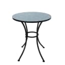 HTI-Living Gartentisch Celia Blätter Metall Hellblau Boho Bild 1