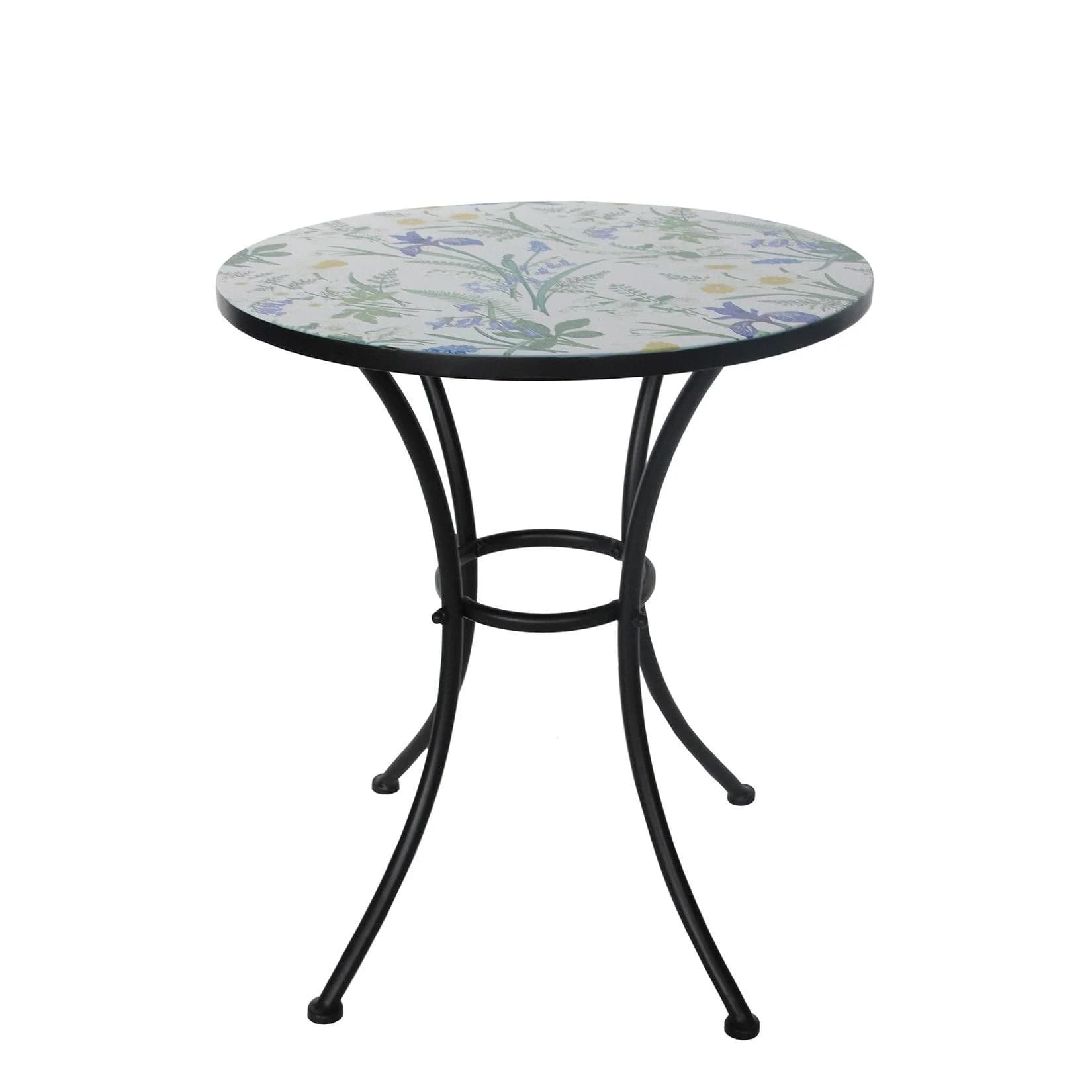 HTI-Living Gartentisch Celia Lilie Metall Bunt Landhaus-Style