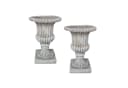 HTI-Living Pflanzkübel Athene 2er-Set Antik Hellgrau Polyresin Bild 3