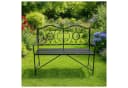 HTI-Living Gartenbank Curly Metall Schwarz Nostalgisch Bild 2