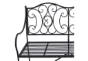 HTI-Living Gartenbank Curly Metall Schwarz Nostalgisch Bild 3