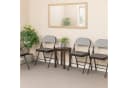 HTI-Living Klappstuhl 2er Set grau mit Polsterung Bild 3