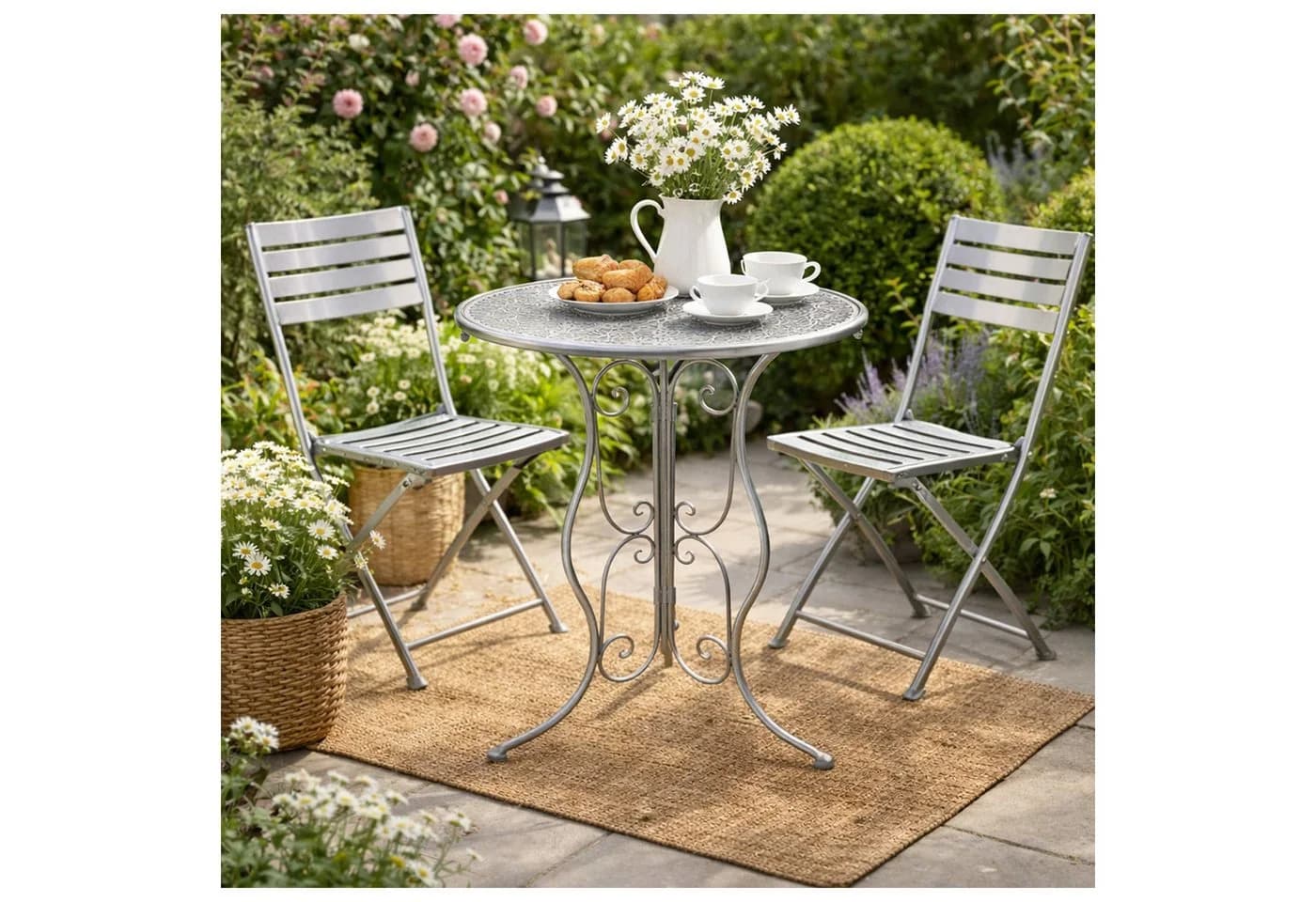 HTI-Living Gartentisch Lani Grau Metall - Bild 3