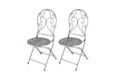 HTI-Living Gartenstuhl 2er-Set Lani Grau Eisen Bild 2