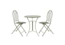 HTI-Living Bistro-Set 3-tlg. Metall Grün mit Tisch und 2 Stühlen Bild 1