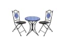 HTI-Living Bistro Set 3-tlg. Schwarz Metall Mosaik Motiv Bild 1