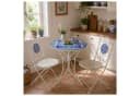 HTI-Living Bistro Set Santorin 3-tlg. Metall Schwarz/Creme Bild 4