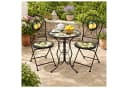 HTI-Living Gartentisch Menton Schwarz Rund Bild 3