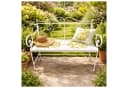 HTI-Living Gartenbank Menton Weiß mit Zitronenmotiv Bild 1