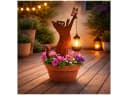 HTI-Living Gartenstecker Katze Metall Rostoptik mit Lampe Bild 5
