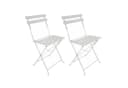 HTI-Living Gartenstuhl 2er-Set Basil Metall Creme Bild 2