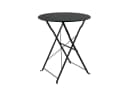 HTI-Living Gartentisch Basil Metall rund klappbar Schwarz Bild 2