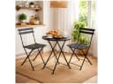 HTI-Living Gartentisch Basil Metall rund klappbar Schwarz Bild 3