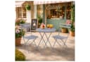 HTI-Living Gartentisch Basil Metall rund klappbar Grau Bild 4
