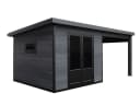 Fjordholz Gartenhaus Style DeLuxe Anthrazit/Grau WPC Aluminium Bild 5