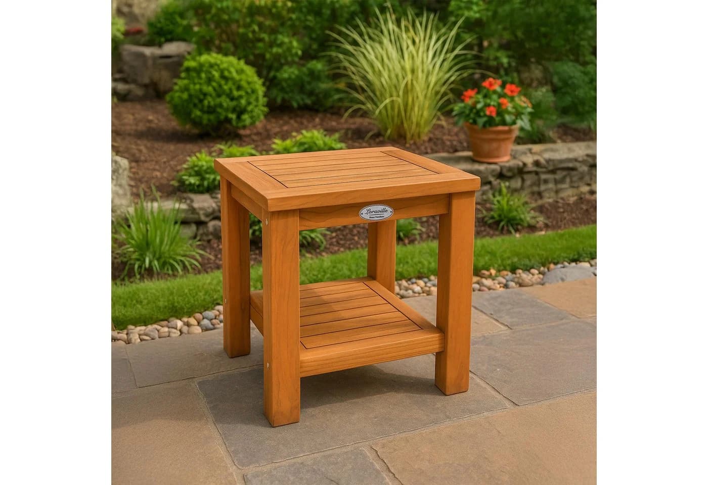 CLP Beistelltisch Keaton Teakholz Outdoor Gartentisch - Bild 4