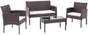 CLP Polyrattan Sitzgruppe Ramunda Lounge-Set Outdoor Wetterfest PE-Rattan Bild 3