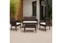 CLP Polyrattan Sitzgruppe Ramunda Lounge-Set Outdoor Wetterfest PE-Rattan Bild 4