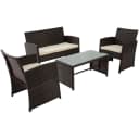 CLP Polyrattan Sitzgruppe Toruba, Lounge-Set Outdoor Wetterfest PE-Rattan Bild 1