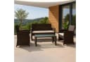 CLP Polyrattan Sitzgruppe Toruba, Lounge-Set Outdoor Wetterfest PE-Rattan Bild 4