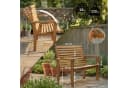 CLP Gartenbank Nicosia Teakholz wetterfest mit Liegefunktion Bild 1