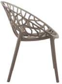 CLP Gartenstuhl Hope 2er Set Stapelbar Taupe Polypropylen Bild 5