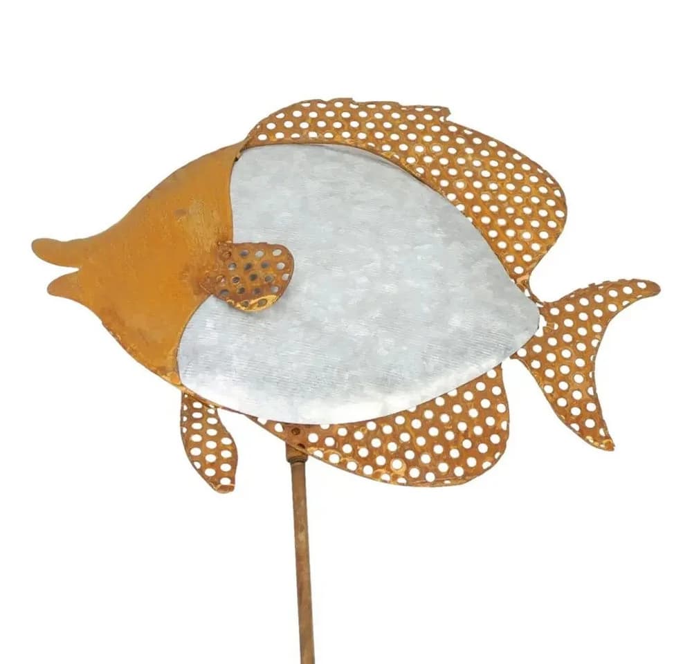 Home-trends24.de Gartenstecker Fisch Metall Rost Optik - Bild 2