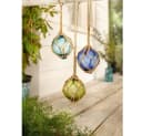 Home-trends24.de Dekohänger Glaskugel Netz Hänge Deko Garten Terrasse Bild 1