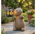 Home-trends24.de LED-Dekofigur Katze mit Laterne Bild 2